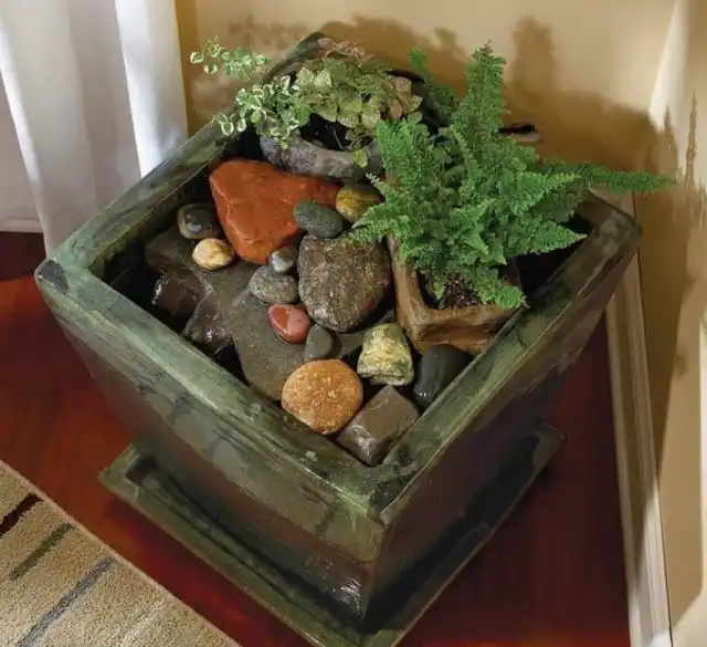 Комнатный альпинарий может быть разным с точки зрения и размеров, и места в интерьере