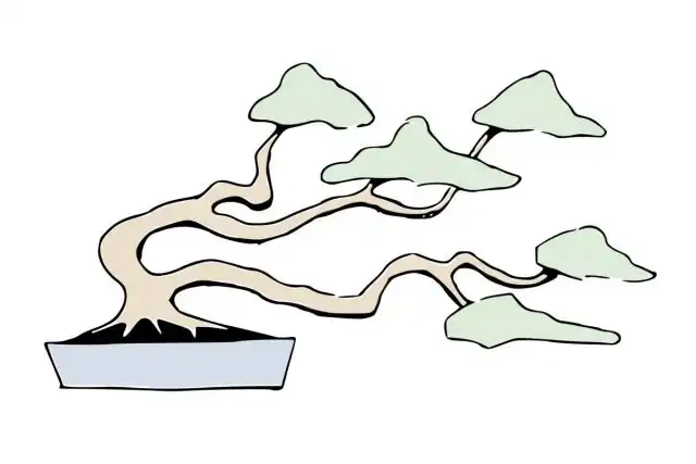 Стиль бонсай Фукинагаси (Fukinagashi)