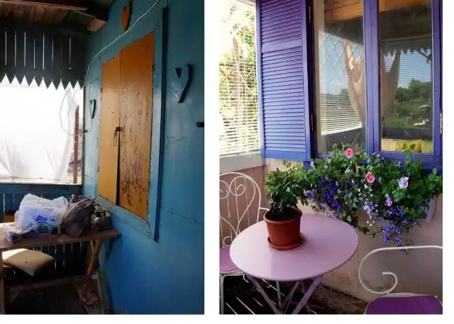 Наша дачная терраса — до и после