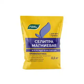 Оптимальный вариант – это магниевая селитра (15-25 г на 10 л воды) или сульфат магния для хвойных (15-20 г на 10 л воды).