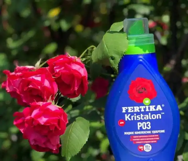 Жидкое удобрение Фертика Кристалон для роз.
