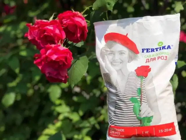 Фертика Цветочное для роз с микроэлементами - это полноценное стартовое питание для всех разновидностей роз.