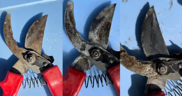 На изображении видно, все этапы очистки ржавчины КППС Classic