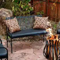 Садовый кованый диван «лофт»