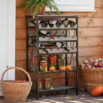 Стеллаж с подставкой под бутылки