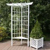 Угловая одноместная беседка