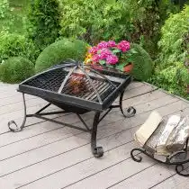 Закрытый мангал с решёткой