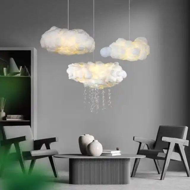 Облачные светильники позволят всегда обедать под «открытым небом»