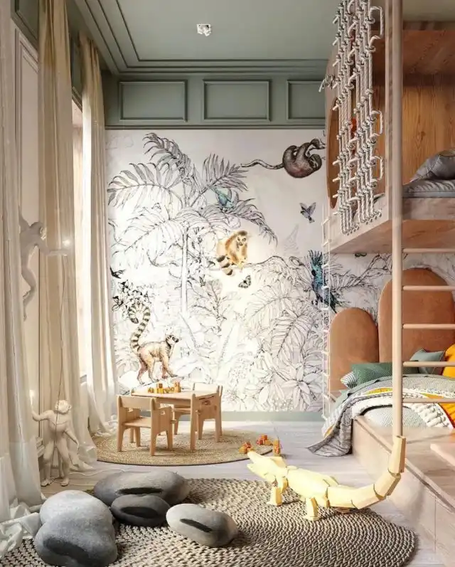 Декор детской с помощью игрушечных камней