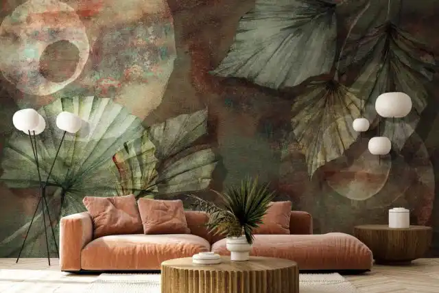 Фотообои с изображением листьев