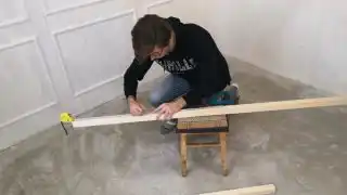 Сделайте разметку на брусках