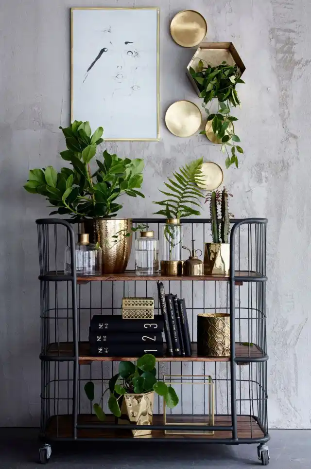 Золотые элементы в интерьере