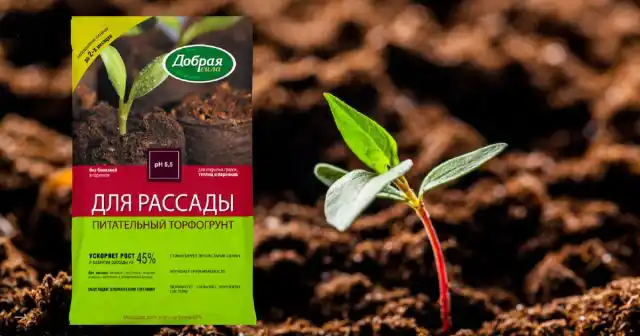 В питательный торфогрунт Добрая сила для рассады добавляется доломитовая мука (как раскислитель) и комплексное удобрение с макро- и микроэлементами, витаминами.