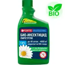 Биоинсектоакарицид Bona Forte на основе пиретрума (далматской ромашки) обладает коротким сроком распада до безопасных соединений