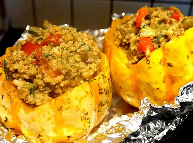 Желудевая тыква просто идеальна для фаршировки