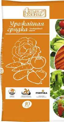 Торфяной субстрат 4 сезона «Урожайная грядка»
