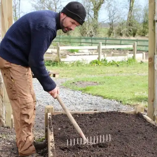 Заранее подготовьте почву в месте посадки томатов