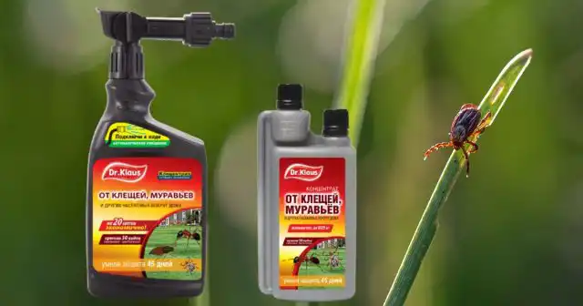 Для акарицидных обработок участка можно использовать два препарата торговой марки Dr.Klaus.