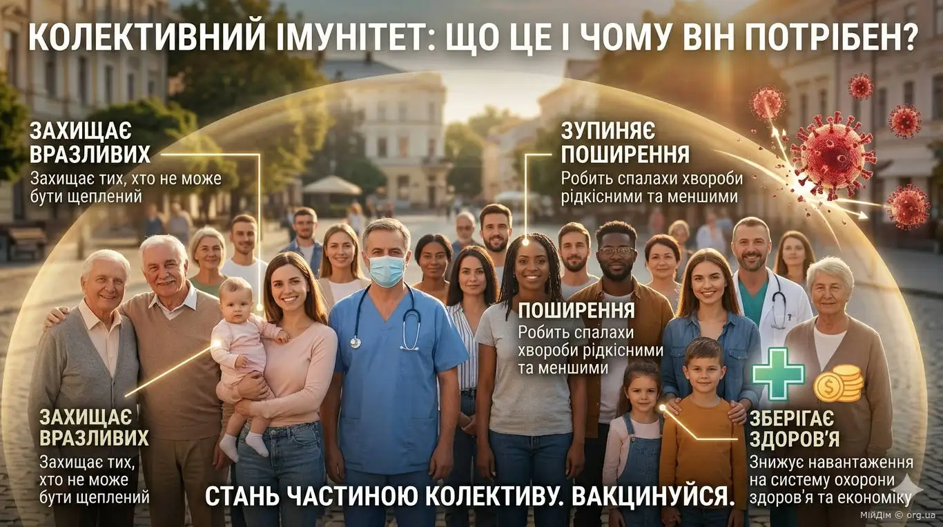 Що таке колективний імунітет і чому він потрібен?
