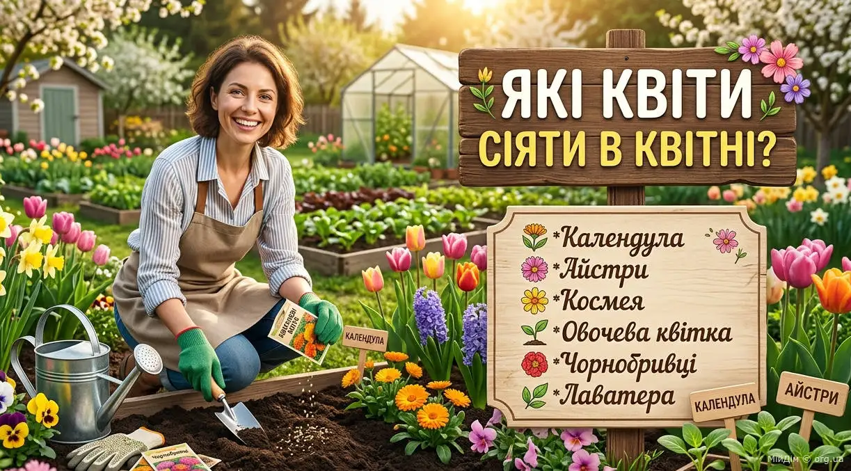 Які квіти сіяти в квітні?