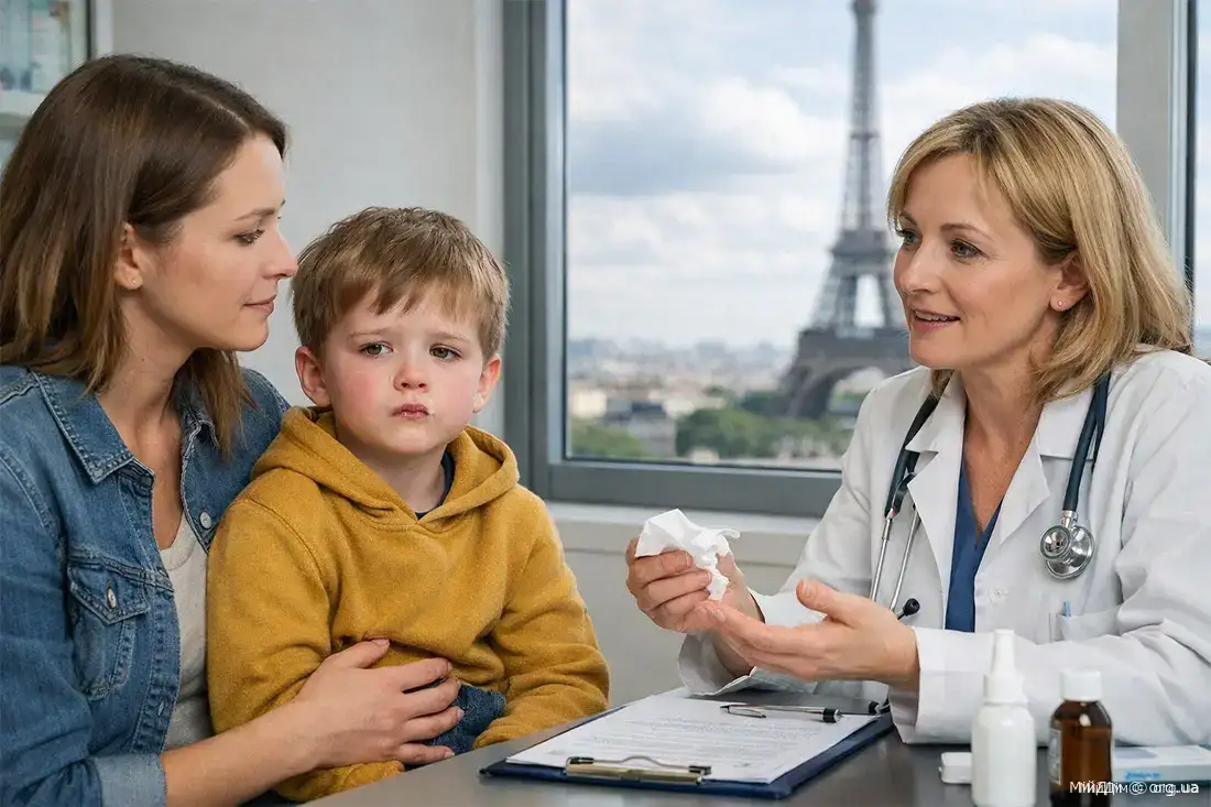 Як лікують застуду у французьких дітей?
