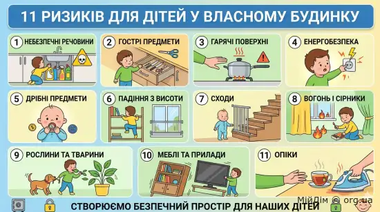 Обережно, діти: 11 смертельних ризиків для дітей у власному будинку