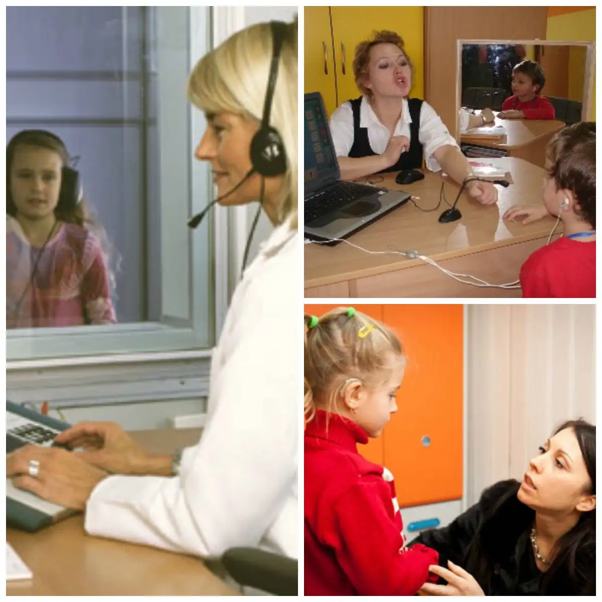 Сурдопедагог працює з дитиною