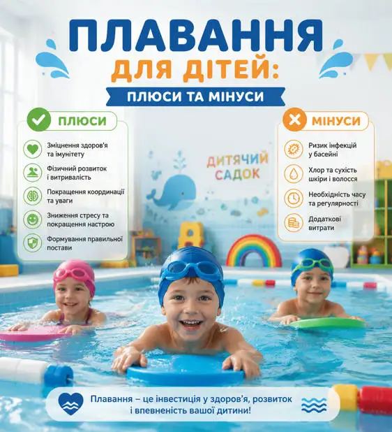 Плавання Плюси та мінуси