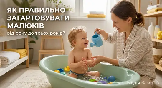 Як правильно загартовувати малюків від року до трьох років?