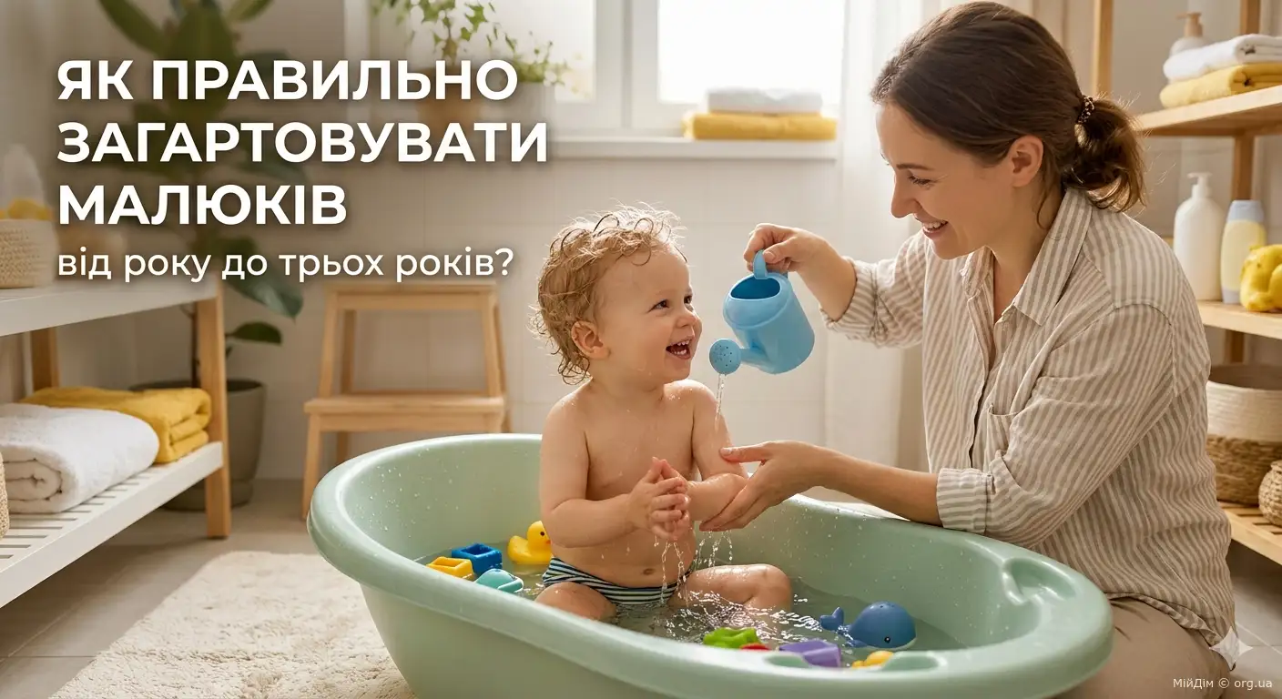 Як правильно загартовувати малюків від року до трьох років?