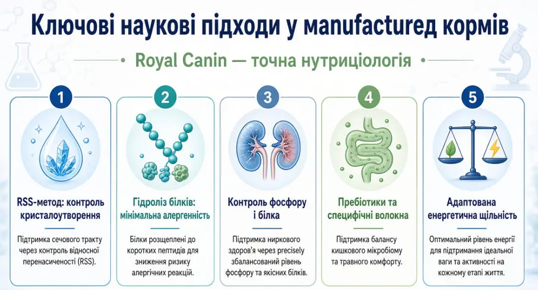 Наукові підходи для дієт на основі сухих кормів